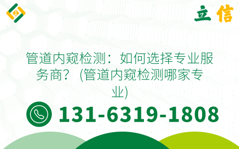 管道内窥检测：如何选择专业服务商？ (管道内窥检测哪家专业)