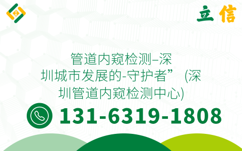 管道内窥检测--深圳城市发展的-守护者” (深圳管道内窥检测中心)