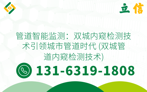 管道智能监测：双城内窥检测技术引领城市管道时代 (双城管道内窥检测技术)