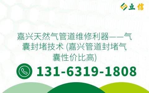 嘉兴天然气管道维修利器——气囊封堵技术 (嘉兴管道封堵气囊性价比高)