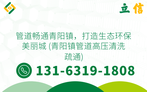 管道畅通青阳镇，打造生态环保美丽城 (青阳镇管道高压清洗疏通)