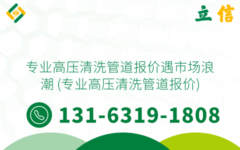 专业高压清洗管道报价遇市场浪潮 (专业高压清洗管道报价)